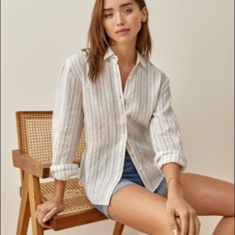 Reformation Preston linen shirt - great condition!